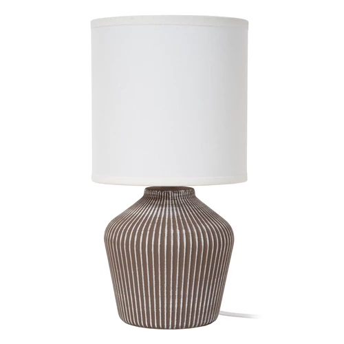 Lucide FILIZ - Table lamp - Ø 16 cm - 1xE14 - Taupe - Essential - turned off